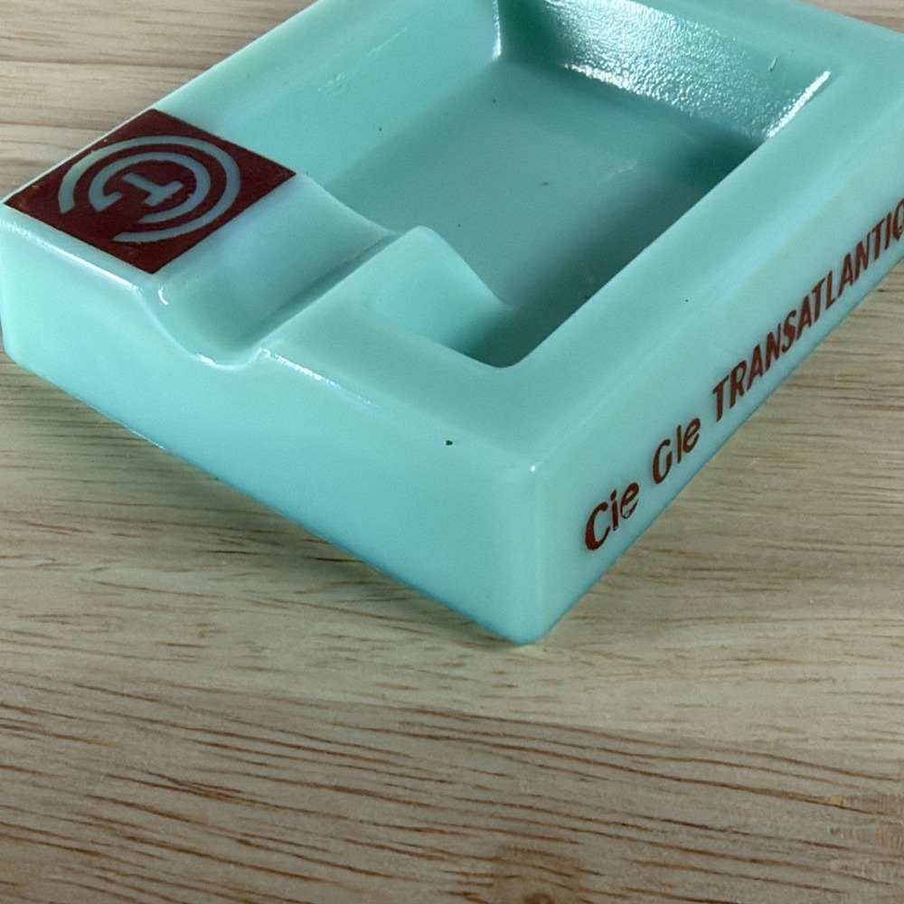VTG 1930's Jean Luce France French Line Transatlantique Steamship Ashtray - Picture 7 of 11